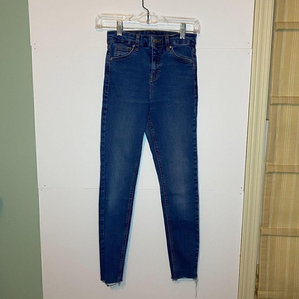 TopShop Moto Jeans 26×25.5 Cropped Skinny EUC